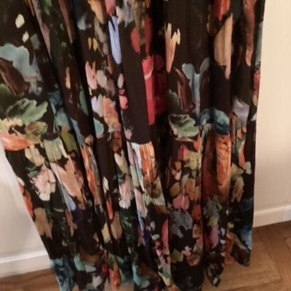 Soft Surroundings Rosalie Tiered Maxi Dress Sz M Floral GORGEOUS - Picture 2 of 8